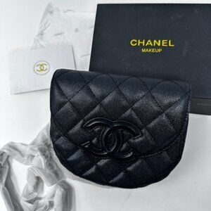 Chanel Makeup Beauty Purse Single Flap Black NIB